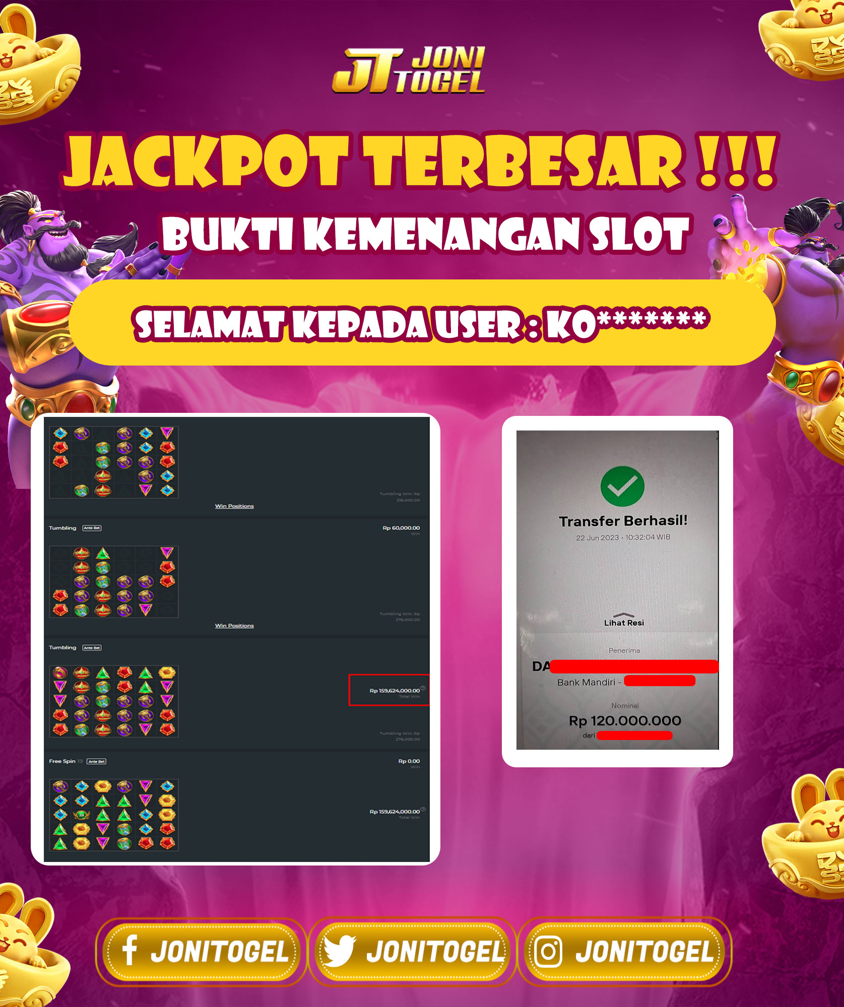 JACKPOT SLOT GAME – Gates Of Olympus  PRAGMATIC PLAY