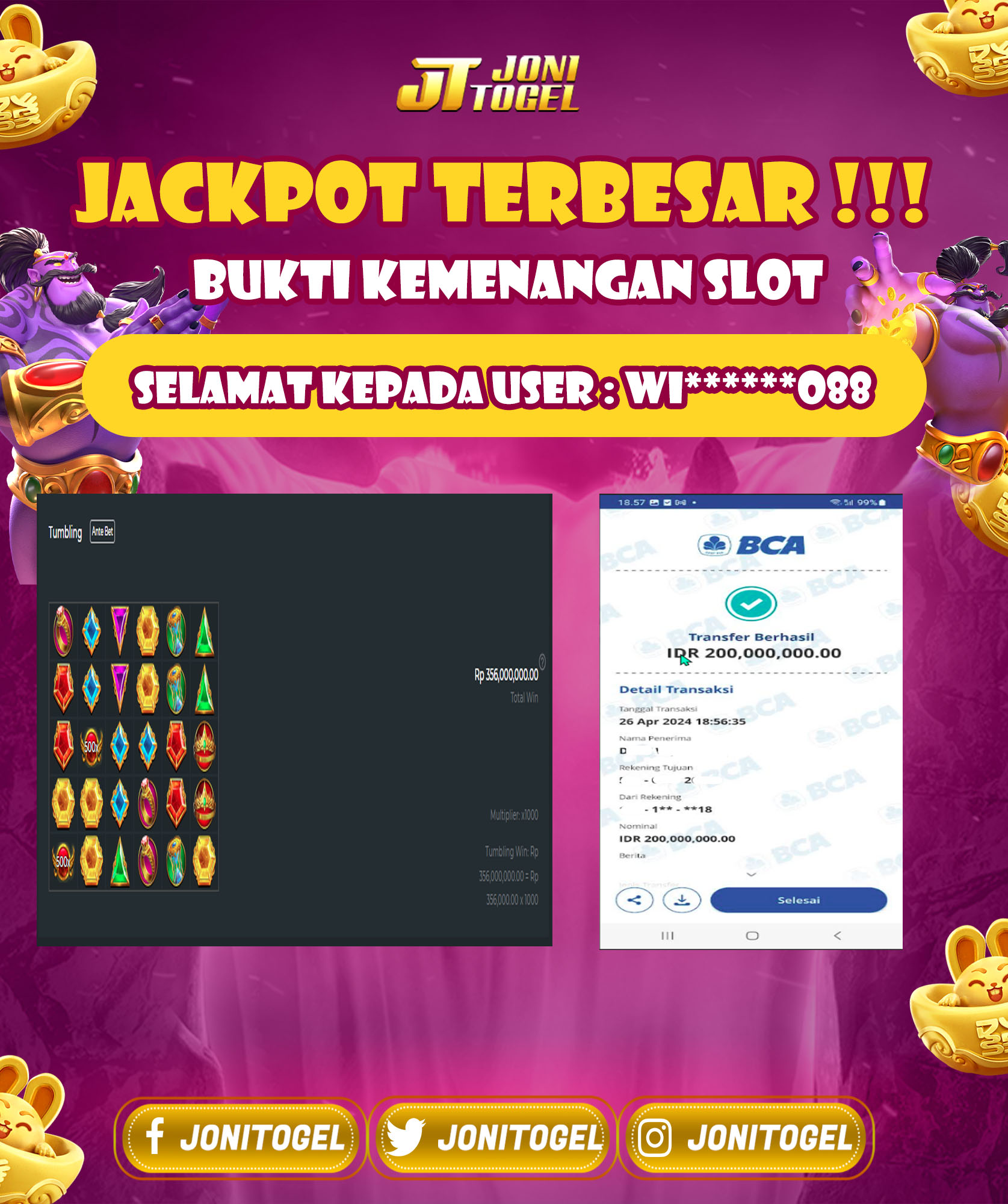 Selamat Atas Kemenangan Jackpot Pada Game Slot Pragmatic – Gates of Olympus 5000X Mania