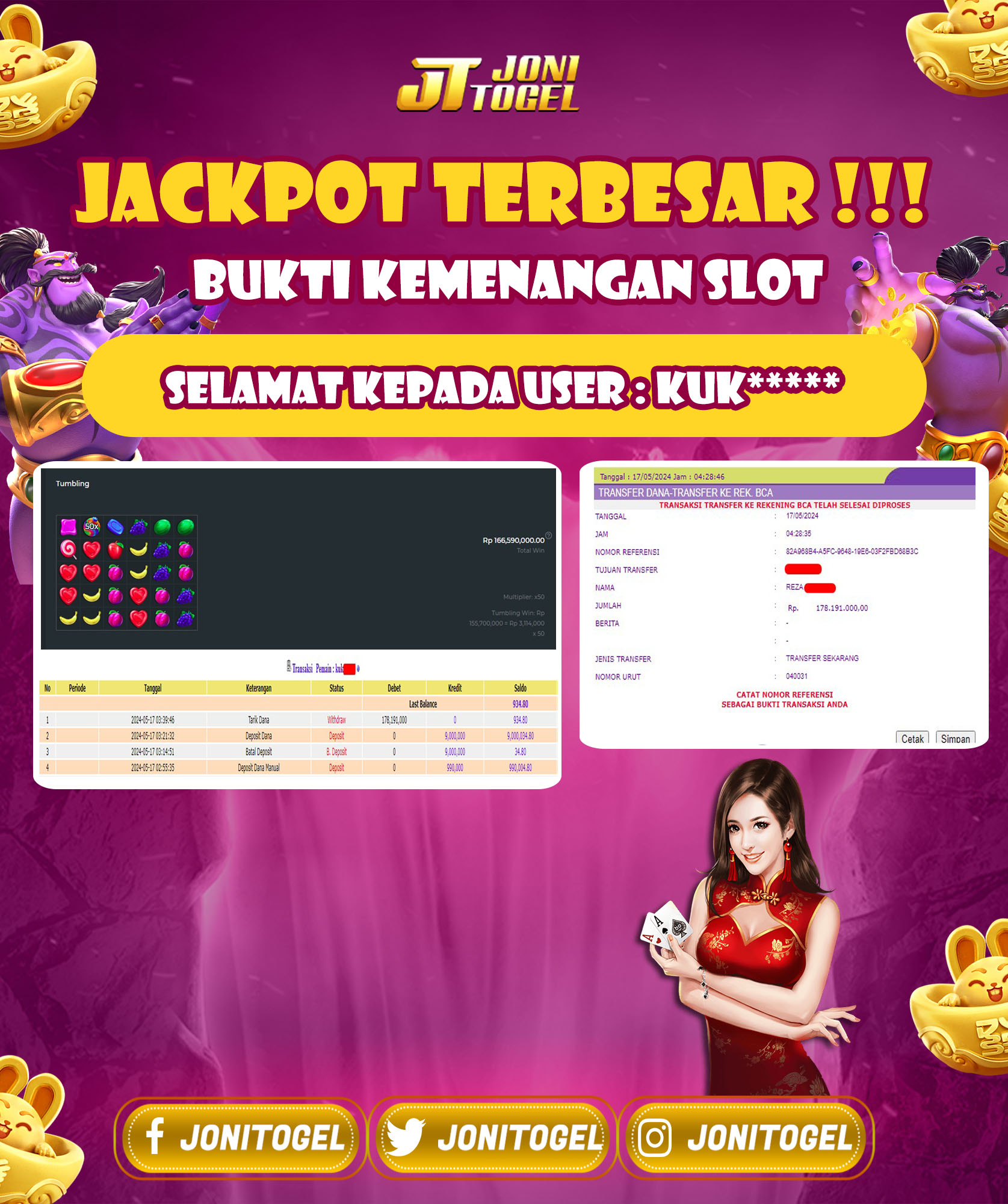 Selamat Atas Kemenangan Jackpot Pada Game Slot Pragmatic – Sweet Bonanza